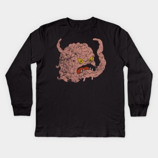 Krang from The Ninja Turtles in the 80's version Kids Long Sleeve T-Shirt